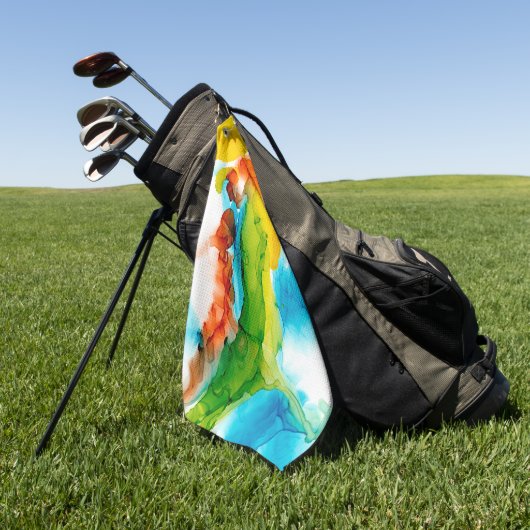 Primaire plug - Waterverven Golfhanddoek (Groen)