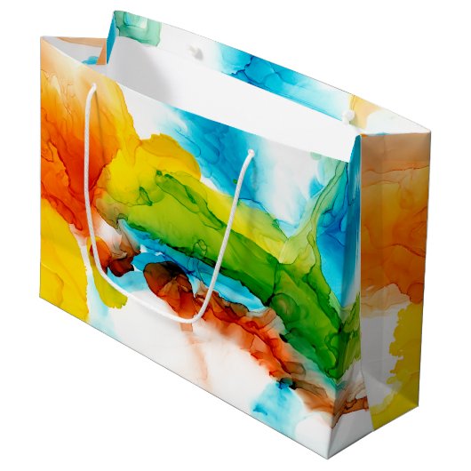 Primaire plug - Waterverven Groot Cadeauzakje (Voorkant Gekanteld)