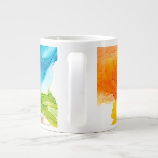 Primaire plug - Waterverven Grote Koffiekop (Achterkant)