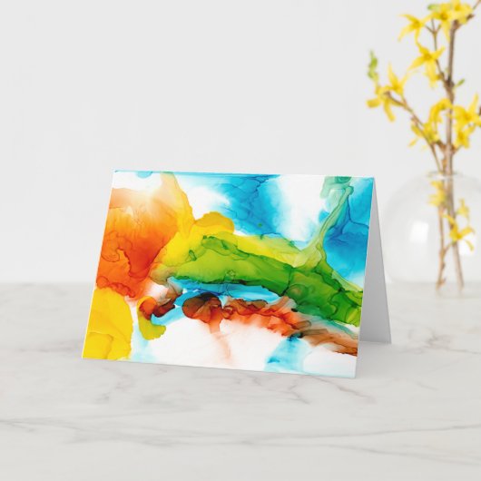 Primaire plug - Waterverven Kaart (Gele Bloem)