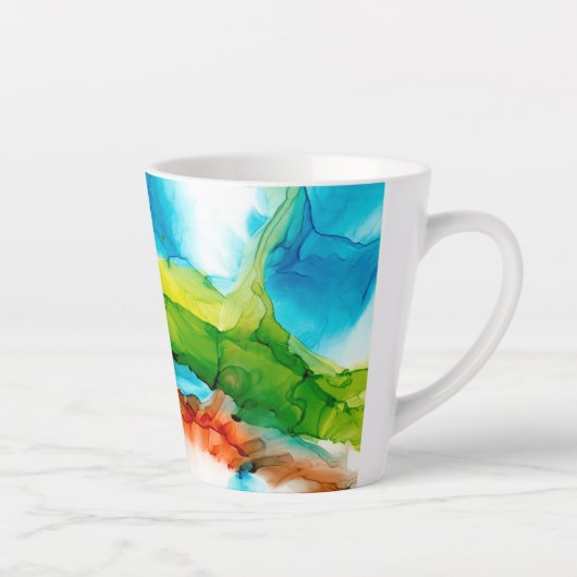 Primaire plug - Waterverven Latte Mok (Rechts)