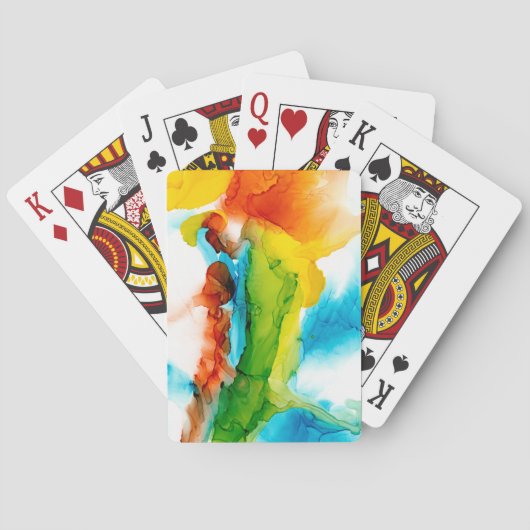 Primaire plug - Waterverven Pokerkaarten (Achterkant)