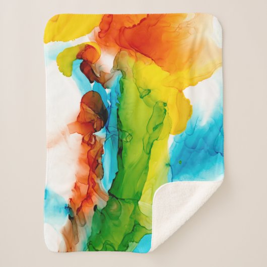Primaire plug - Waterverven Sherpa Deken (Voorkant)