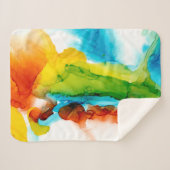 Primaire plug - Waterverven Sherpa Deken (Voorkant (horizontaal))
