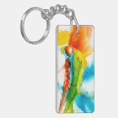 Primaire plug - Waterverven Sleutelhanger (Voorkant Links)