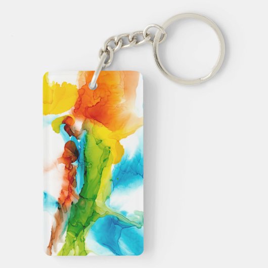 Primaire plug - Waterverven Sleutelhanger (achterkant)