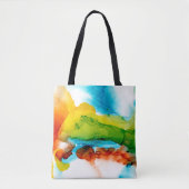 Primaire plug - Waterverven Tote Bag (Voorkant)