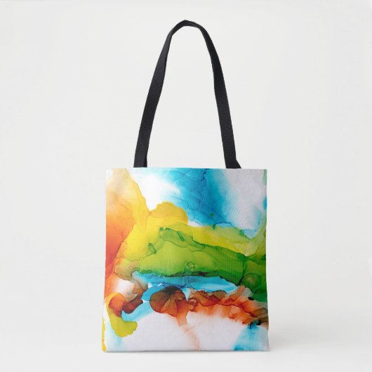 Primaire plug - Waterverven Tote Bag (Voorkant)