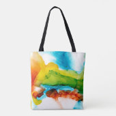 Primaire plug - Waterverven Tote Bag (Achterkant)