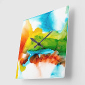 Primaire plug - Waterverven Vierkante Klok (Hoek)