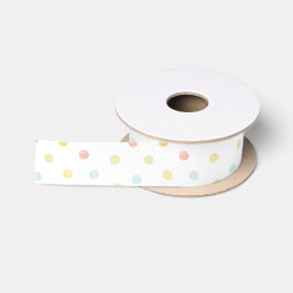 Primaire poka Dots Satin Ribbon Satijnen Lint