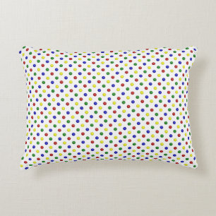 Primaire poka Dots Transparent-ACCENT PILLOW Decoratief Kussen