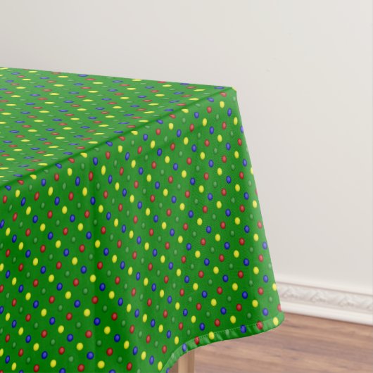 PRIMAIRE POLKA DOTS GREEN-52x70 TABLECLOTH Tafelkleed (Voorbeeld)