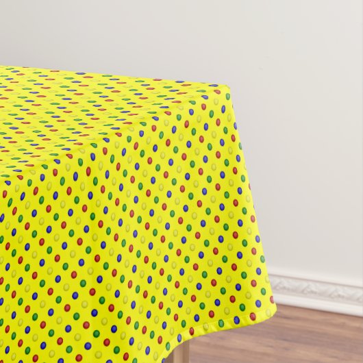 PRIMAIRE POLKA DOTS YELLOW-52x70 TABLECLOTH Tafelkleed (Voorbeeld)