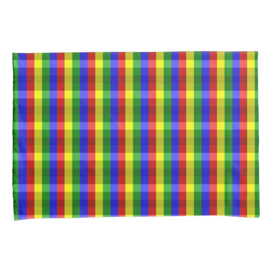 Primaire reeks kleuren-CONTROLES-Pillow-Hoesje Kussensloop (Voorkant-Rechts)