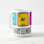 Primaire Sarcasm-elementen van de Humor Koffiemok (Voorkant links)