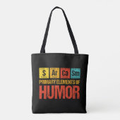 Primaire Sarcasm-elementen van de Humor Tote Bag (Achterkant)