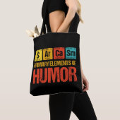 Primaire Sarcasm-elementen van de Humor Tote Bag (Dichtbij)