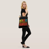 Primaire Sarcasm-elementen van de Humor Tote Bag (Op model)