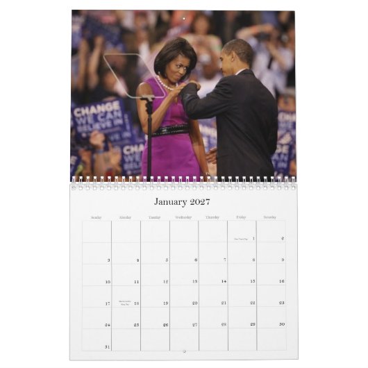 Primaire seizoen Barack Obama Kalender (Jan 2027)