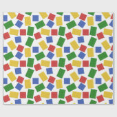 Primaire Speelgoed Bouwstenen Patroonafdrukken Cadeaupapier (Vlak)