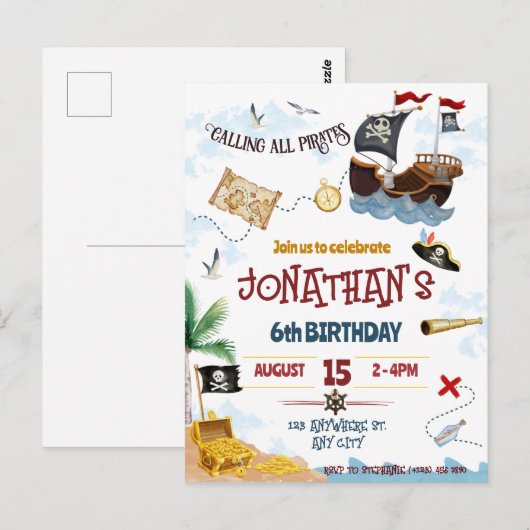 Primaire uitnodiging Onmiddellijk downloaden (Voorkant / Achterkant)