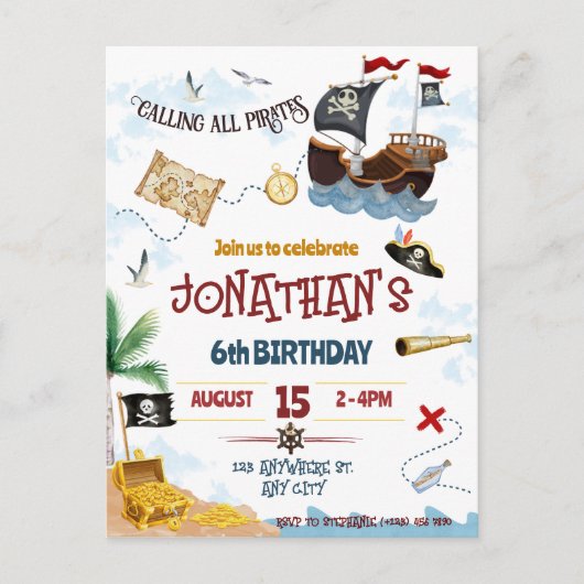 Primaire uitnodiging Onmiddellijk downloaden (Voorkant)