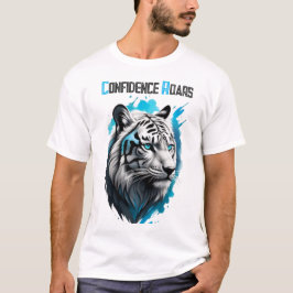 Primal Beauty: Blauwe ogen van een witte tijger T-shirt