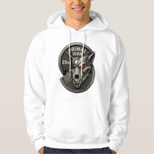 Primal Iron Wolf Gym Gewicht Platen Grafische T-Sh Hoodie
