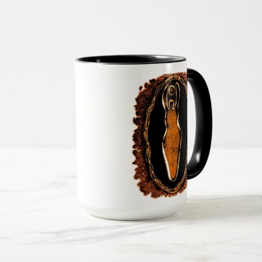 Primal Love Goddess Yoni Art Mok (Voorkant rechts)