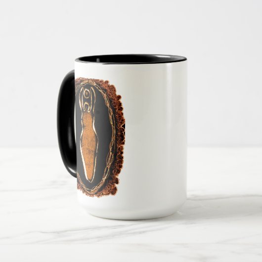 Primal Love Goddess Yoni Art Mok (Voorkant links)