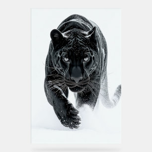     Primal Power 002 – zwarte panter Acryl Bord