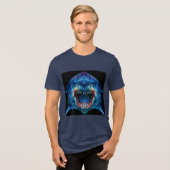 Primal Power 011 – Megalodon Tri-Blend Shirt (Voorkant volledig)