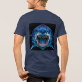 Primal Power 011 – Megalodon Tri-Blend Shirt (Achterkant)