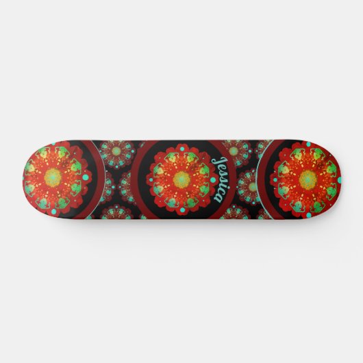 Primal Rhythms Mandala-patroon Persoonlijk Skateboard (Horizontaal)