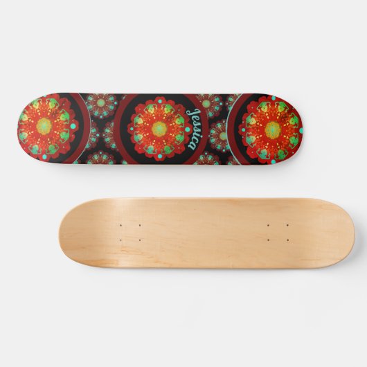 Primal Rhythms Mandala-patroon Persoonlijk Skateboard (Horizontaal)
