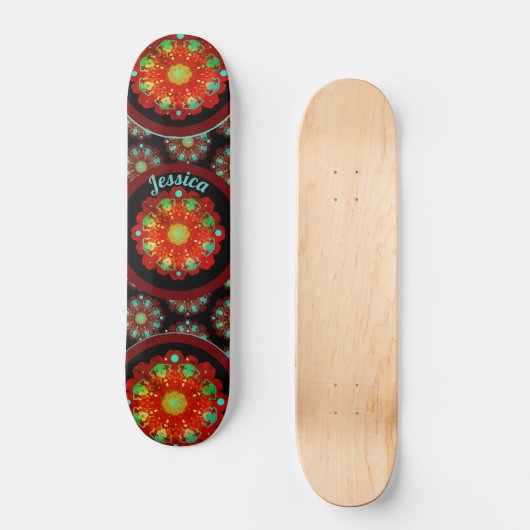 Primal Rhythms Mandala-patroon  Persoonlijk Skateboard (Voorkant)