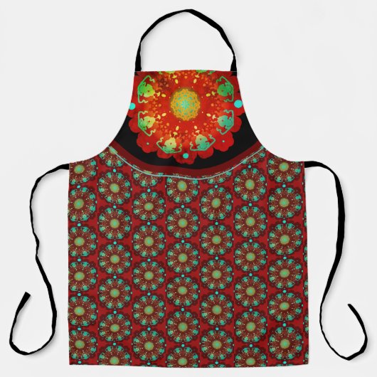 Primal Rhythms Mandala Pattern Schort (Voorkant)