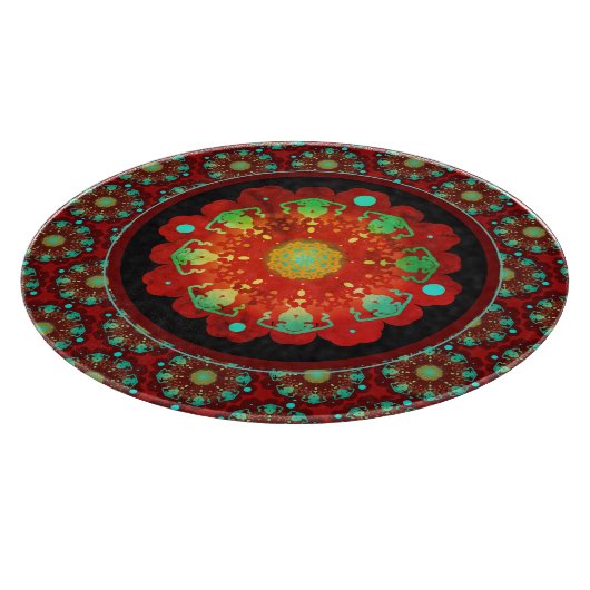 Primal Rhythms Mandala Pattern Snijplank (Hoek)