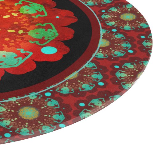 Primal Rhythms Mandala Pattern Snijplank (Hoek)