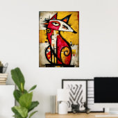 Primal Signal — De Vos Poster (Thuiskantoor)