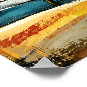Primal Watch — Abstract Expressionistische Toren a Poster (Hoek)