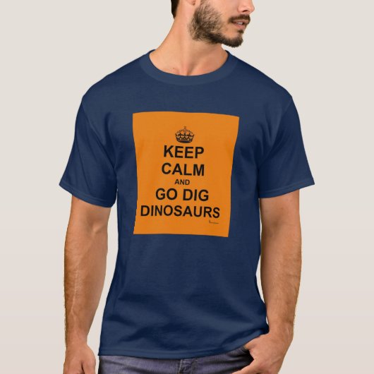 PRIMALBEASTS HOUDEN KALM EN DIG! T-shirt! Oranje T-shirt (Voorkant)