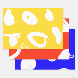 Primary colours set Wrapping Paper flat sheets