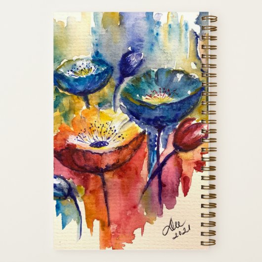 Primary Flowers Spiraal Notitieboek (Achterkant)