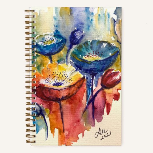 Primary Flowers Spiraal Notitieboek (Voorkant)