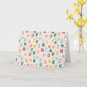 Primary Jubilee Alphabet Kaart (Gele Bloem)