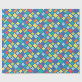 Primary Party Checkerboard Kid's   Cadeaupapier