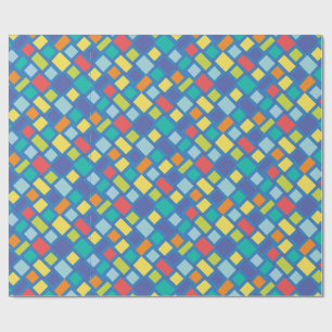 Primary Party Checkerboard Kinderen Cadeaupapier