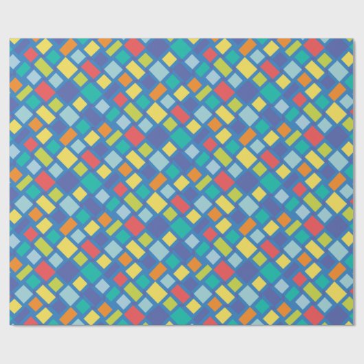 Primary Party Checkerboard Kinderen  Cadeaupapier (Vlak)